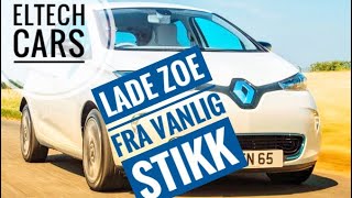 Lading Renault Zoe i Norge , trenger den transformator eller bøtte?