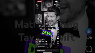 Property of Matt Dusk but I just had to share! Jazz vocalist Matt sings Taylor Swift’s Cruel Summer