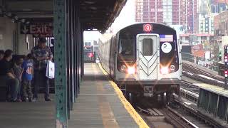 MTA Subways - Kawasaki R160B #8838 on the (Q) arriving into Broadway (2016 Video)