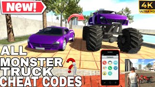 NEW ALL SECRET CHEAT CODES? 2024 OF MONSTER TRUCK IN INDIAN BIKE DRIVING 3D NEW UPDATE 2024