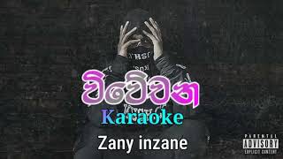 Zany inzane | Karaoke Track - විවේචන (Viwechana)