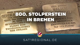 800. Stolperstein in Bremen erinnert an jüdische Familie aus Walle