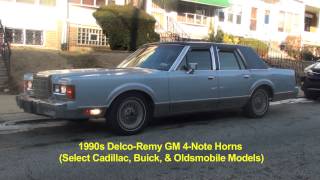 Cadillac 4 Note Horn Setup in 1989 Lincoln Town Car