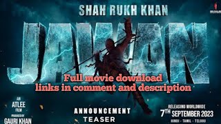 Jawaan full movie download link pin in comment and description #viral #movies #download #hd