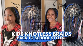 Knotless Braids for kids | Back to school styles