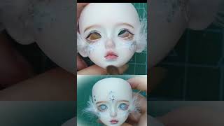 create a doll face mold #DollFaceArt #DollMakeup #DollCustomization #FacePaintingDolls