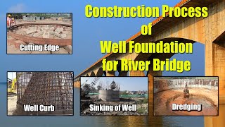 Well Foundation Construction Process | Deep Foundation | Step By Step Bridge Construction