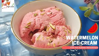 Watermelon Ice Cream Recipe Bangla | তরমুজের আইসক্রিম