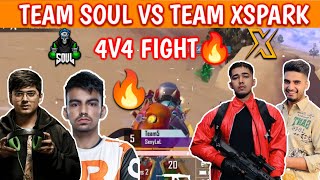 Soul vs Team Xspark🔥4v4 fight in final🔥TX domination 🔥