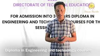 Admission for Engineering and Technology courses #Dimasarao sanga form fill up kalai lai