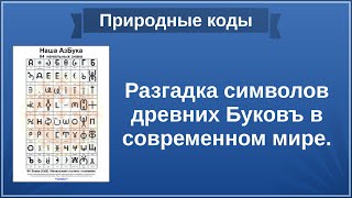 Очевидные доказательства  существования древних Буковъ  в природе.