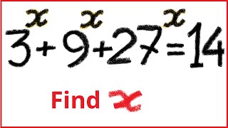 3^x+9^x+27^x=14 | Challenging Math Problems