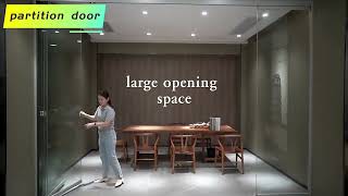 Frameless Partition Sliding Water Proof Glass Door for Balcony