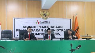 Bawaslu Kaltim Gelar Sidang Lanjutan Dugaan Pelanggaran Administratif Pemilu 2024