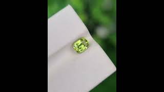 Lustrous 0.98 ct Cushion-Cut Natural Tourmaline - Yellowish Green Splendor