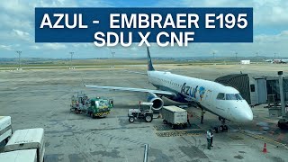 TRIP REPORT | Azul Linhas Aéreas - Embraer E195 - Rio (SDU) to BH - Confins (CNF) | Espaço Azul