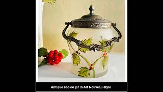 Antique cookie jar in Art Nouveau style