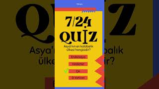 Dünya Ülkeleri Hakkındaki Bilgilerinizi Test Edebilirsiniz.