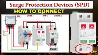 How to connect SPD(Surge Protection Device) | @SUNELECTRICAL