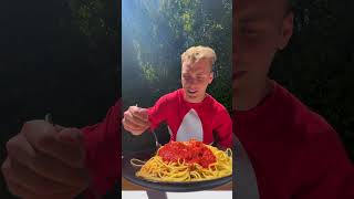 When You Only Get One Bite! (Spaghetti Edition) #shorts