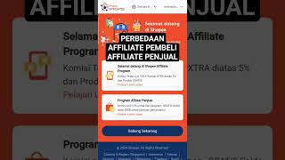 Perbedaan Affiliate Pembeli dan Affiliate Penjual #shopee #tutorial #shoppeaffiliate #demamshopee