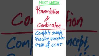 Permutation and Combination #shortsfeed #shortvideo #youtubeshorts #ytshorts #viral #status