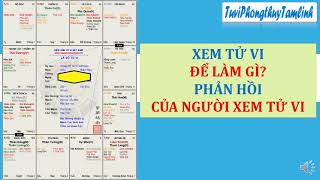 XEM TỬ VI LỢI CHỖ NÀO? XEM 02 PHẢN HỒI 02 TRƯỜNG HỢP KHÁC NHAU NÈ