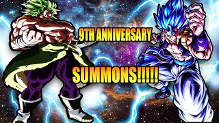 9TH ANNIVERSARY SUMMONS!!!!! LR BLUE GOGETA AND FULL POWER BROLY!!!! (DBZ: Dokkan Battle)