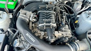 2009 Ford Mustang Roush 427R Engine Bay & Revs