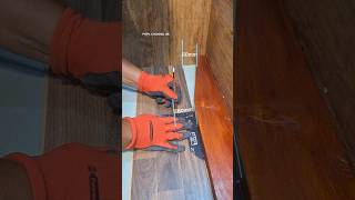 Laminated floor laying tips how to always get a perfect angle #skills #carpentry #wood #short