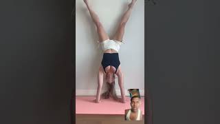 Short and sweet handstand yoga poses #split #flexibility #challenge #flexibilitynation #dance