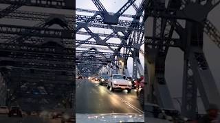 Crossing the story Bridge in the rain at night magic.