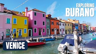 Exploring Burano | Colourful Houses and Canals in Venice | Let's Walk!