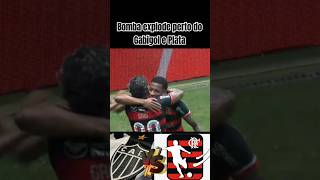 Bomba encima do Gabigol e Plata| da torcida do Atlético Mineiro - copa do Brasil.