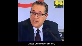 Das große Comeback des Hans-Christian Strache. #bierpartei