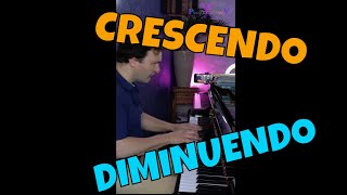 How to create a long piano crescendo and diminuendo