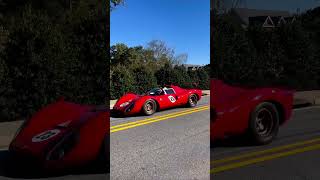 Amazing classic Ferrari racecar on the road #shorts #ferrari