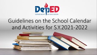 Guidelines on the School Activities for S.Y. 2021-2022