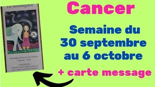 Cancer  semaine du 30 septembre au 6 octobre