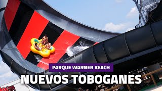 🌊 NUEVOS TOBOGANES de AQUAMAN Y BLACK MANTA 🌊| PARQUE WARNER BEACH 2022 #ProSlide