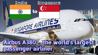 Largest Plane - AIRBUS A380 @indiragandhiinternationala2918 to @changiairport