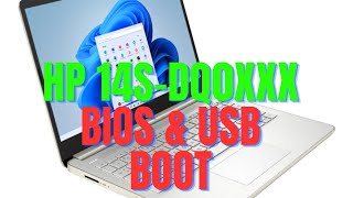 How To Get Into BIOS And Enable UEFI USB Boot For HP 14s-dq0xxx