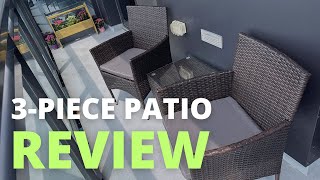 Flamaker 3 Piece Patio Set Review | 3 Piece Outdoor Furniture Set for Home, Patio, and Small Spaces