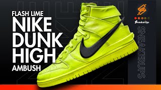 AMBUSH x Nike Dunk High Flash Lime Price and Release date