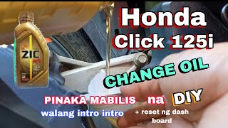 Honda Click 125i Change Oil Quick Tutorial | DIY