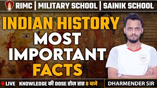 Indian History Most important Facts | RIMC Online Coaching | Sainik School Coaching Classes Lucknow