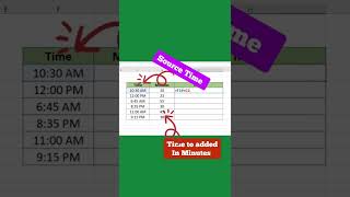 Append the Time with Format in #excel #shorts