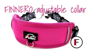 FINNERO adjustable collar for dogs