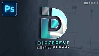 تصميم لوجو احترافي في الفوتوشوب | D Logo Design in Photoshop