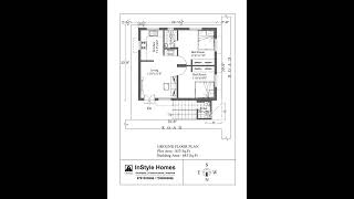 2 bedroom house design / low budget building design / building floor plan / small house design